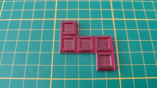 Polyominos rouge pentomino en L décalé pièce détachée jeu de société Blokus #E53
