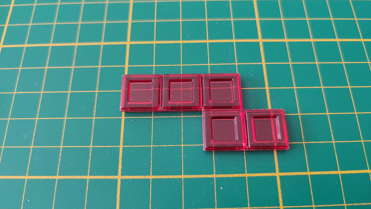 Polyominos rouge pentominos en Z pièce détachée jeu de société Blokus #E53