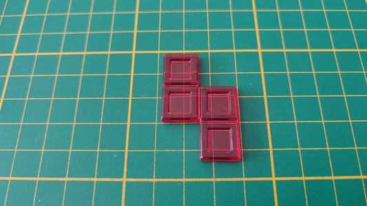 Polyominos rouge tétromino Z pièce détachée jeu de société Blokus #E53