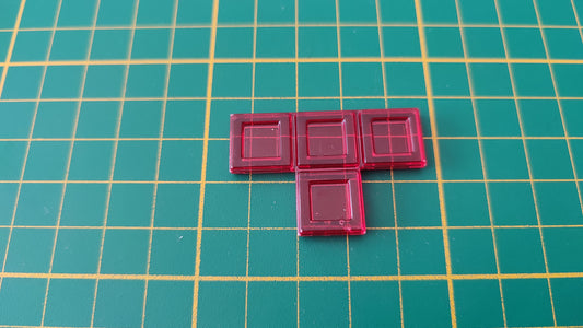 Polyominos rouge tétrominos en T pièce détachée jeu de société Blokus #E53
