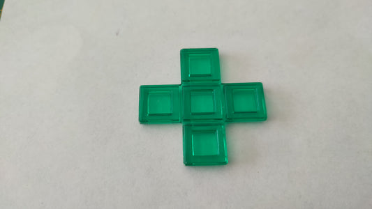 Polyominos vert pentomino X pièce détachée jeu de société Blokus #E53