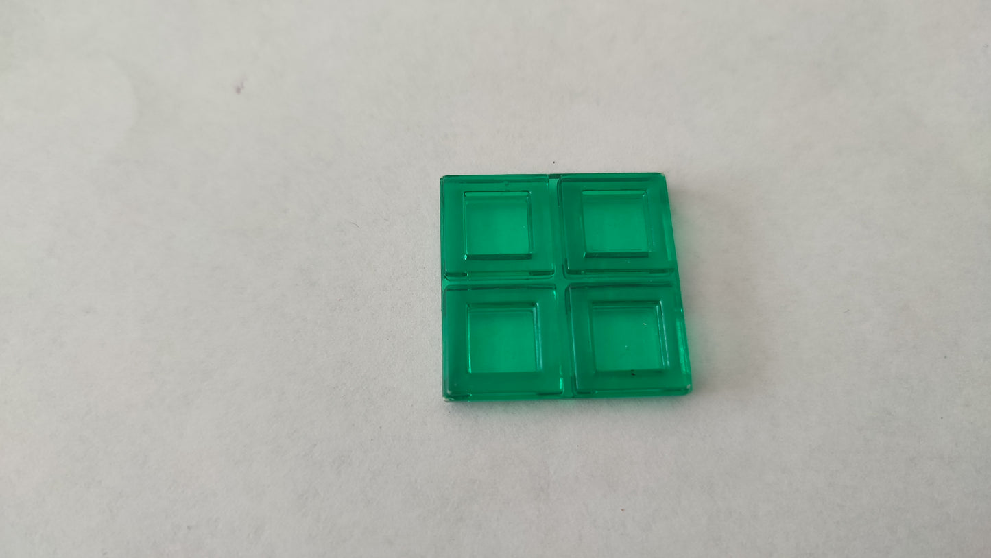 Polyominos vert pentomino carré 2x2 pièce détachée jeu de société Blokus #E53