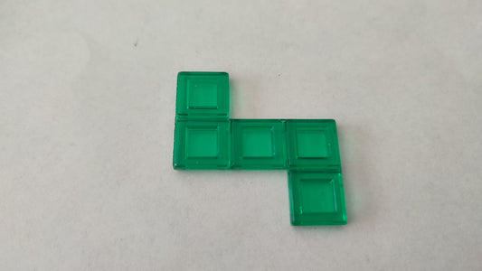 Polyominos vert pentomino en L décalé pièce détachée jeu de société Blokus #E53