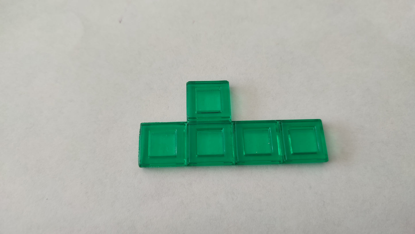 Polyominos vert pentomino en forme T pièce détachée jeu de société Blokus #E53