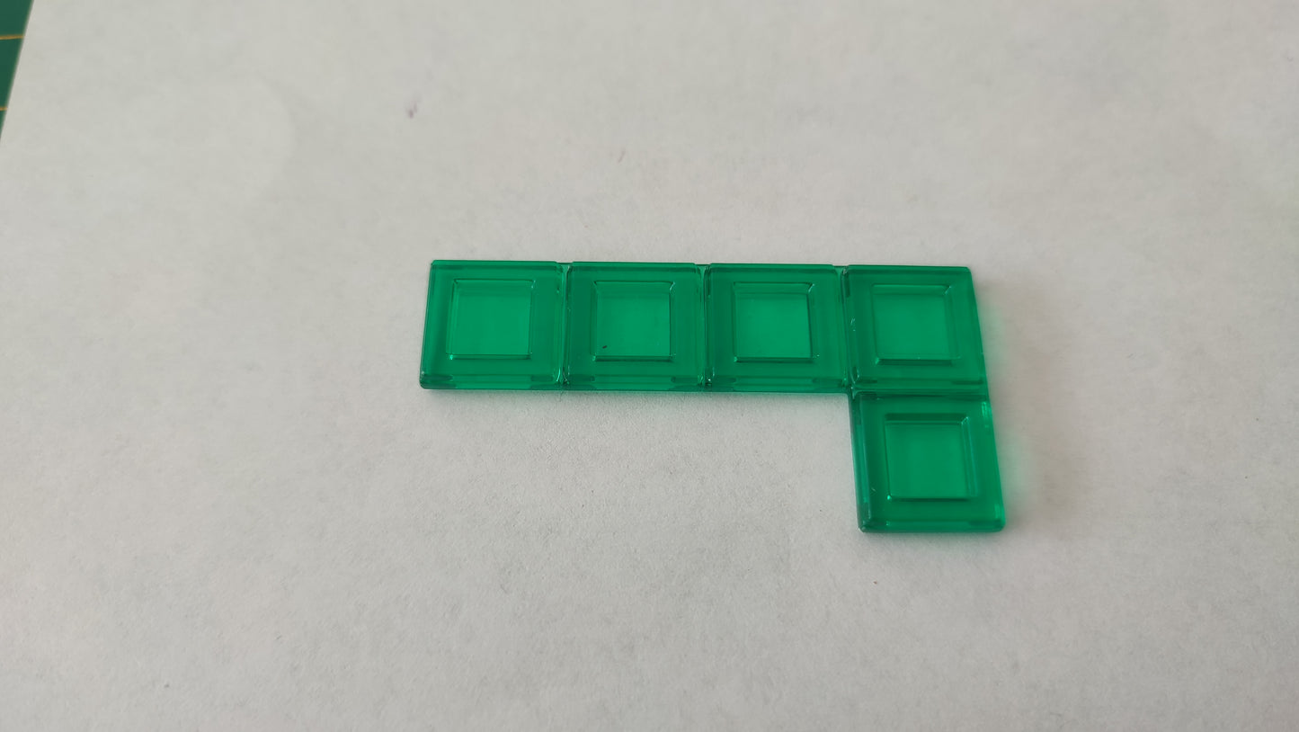 Polyominos vert pentominos en L pièce détachée jeu de société Blokus #E53