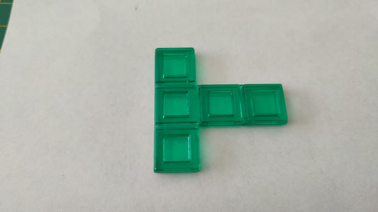 Polyominos vert pentominos en T pièce détachée jeu de société Blokus #E53