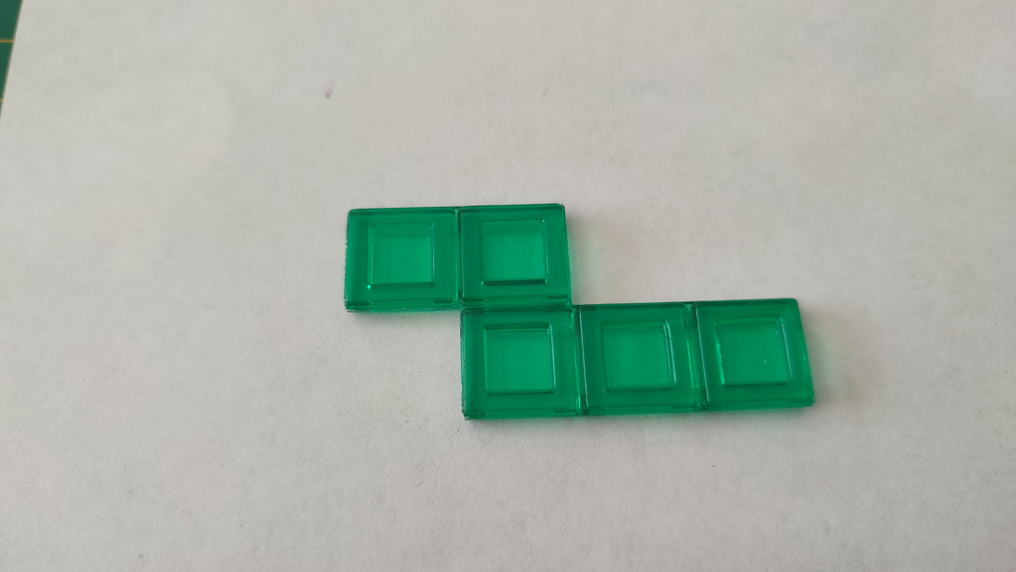 Polyominos vert pentominos en Z pièce détachée jeu de société Blokus #E53