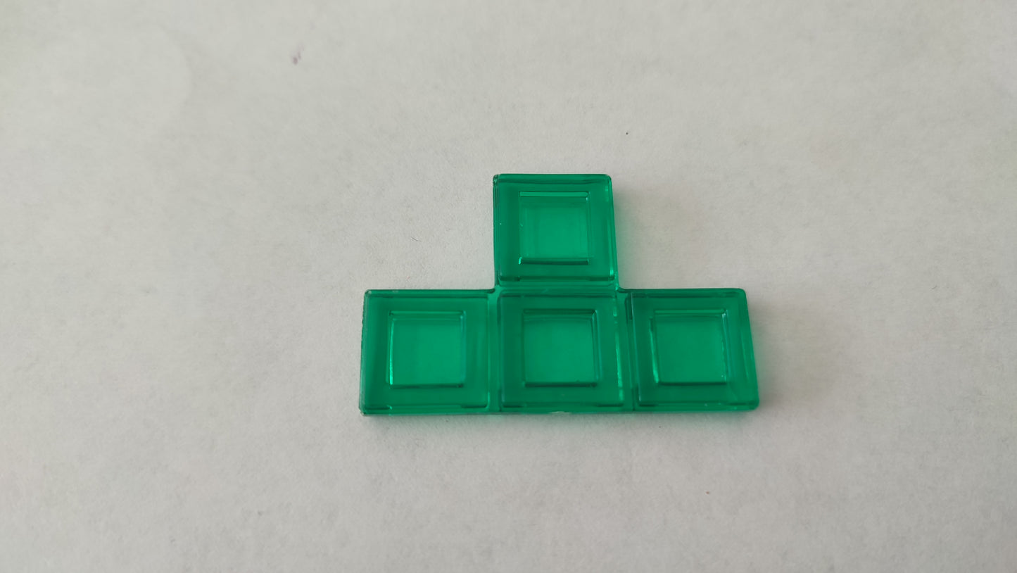 Polyominos vert tétrominos en T pièce détachée jeu de société Blokus #E53
