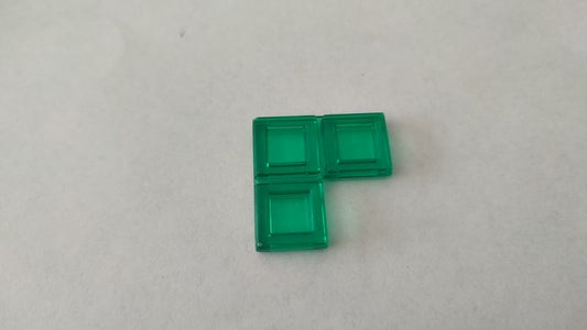 Polyominos vert triominos en L pièce détachée jeu de société Blokus #E53