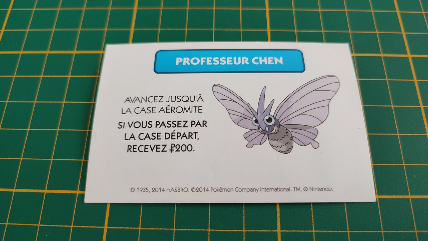 Professeur Chen Aéromite pièce détachée jeu de société Monopoly Pokémon édition de Kanto #C43