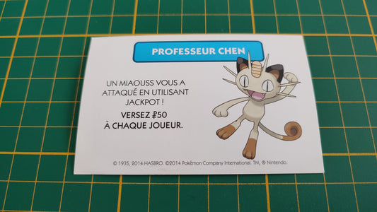 Professeur Chen Miaouss pièce détachée jeu de société Monopoly Pokémon édition de Kanto #C43