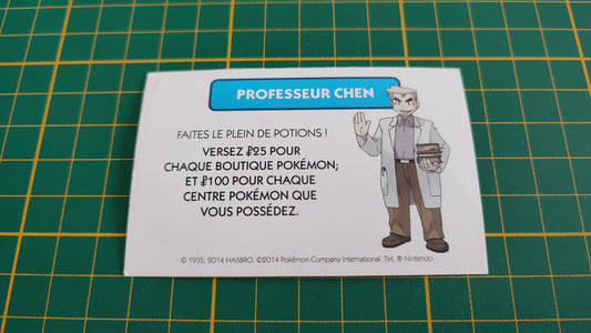 Professeur Chen Potions pièce détachée jeu de société Monopoly Pokémon édition de Kanto #C43