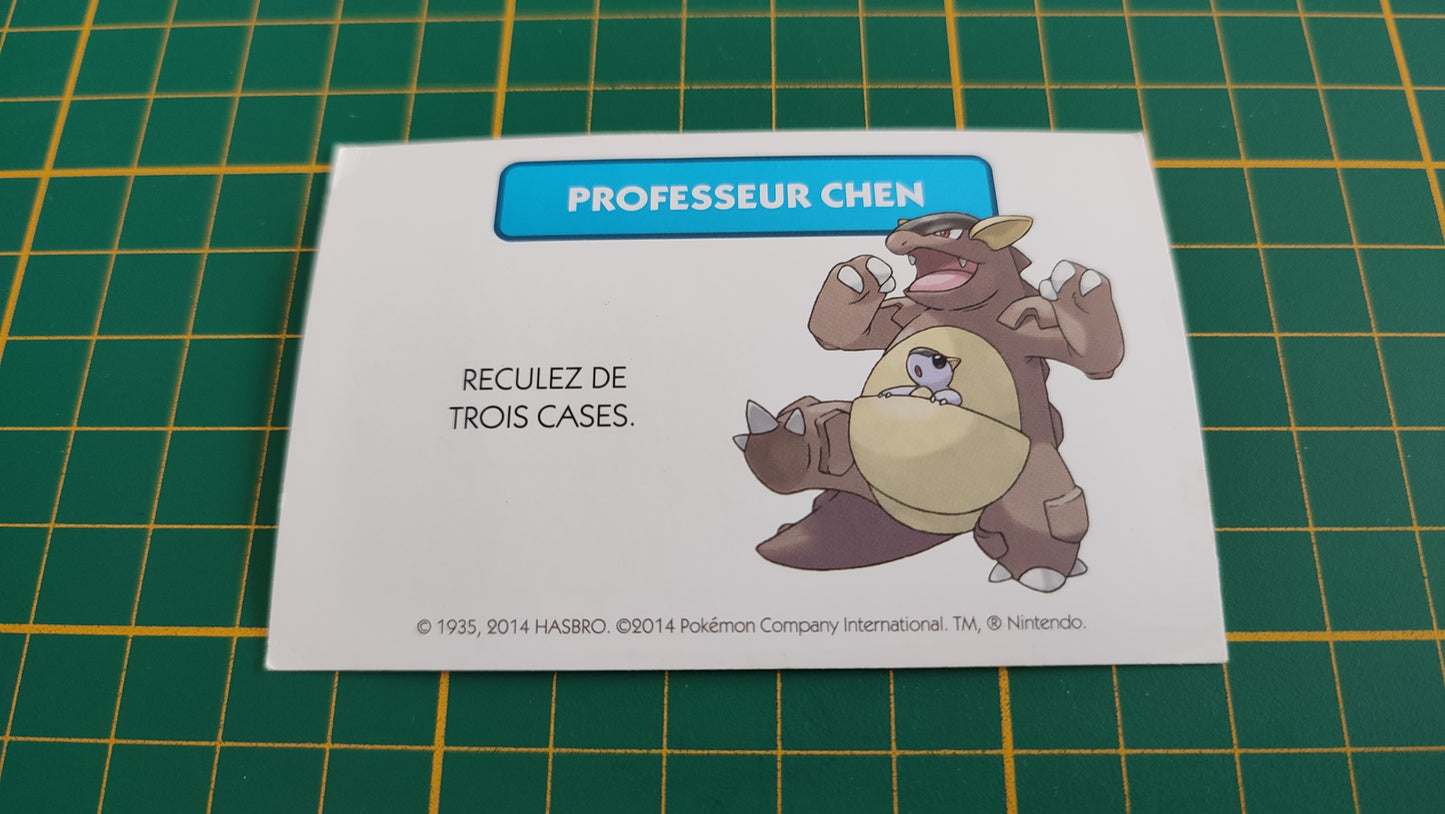 Professeur Chen Reculez de trois cases pièce détachée jeu de société Monopoly Pokémon édition de Kanto #C43