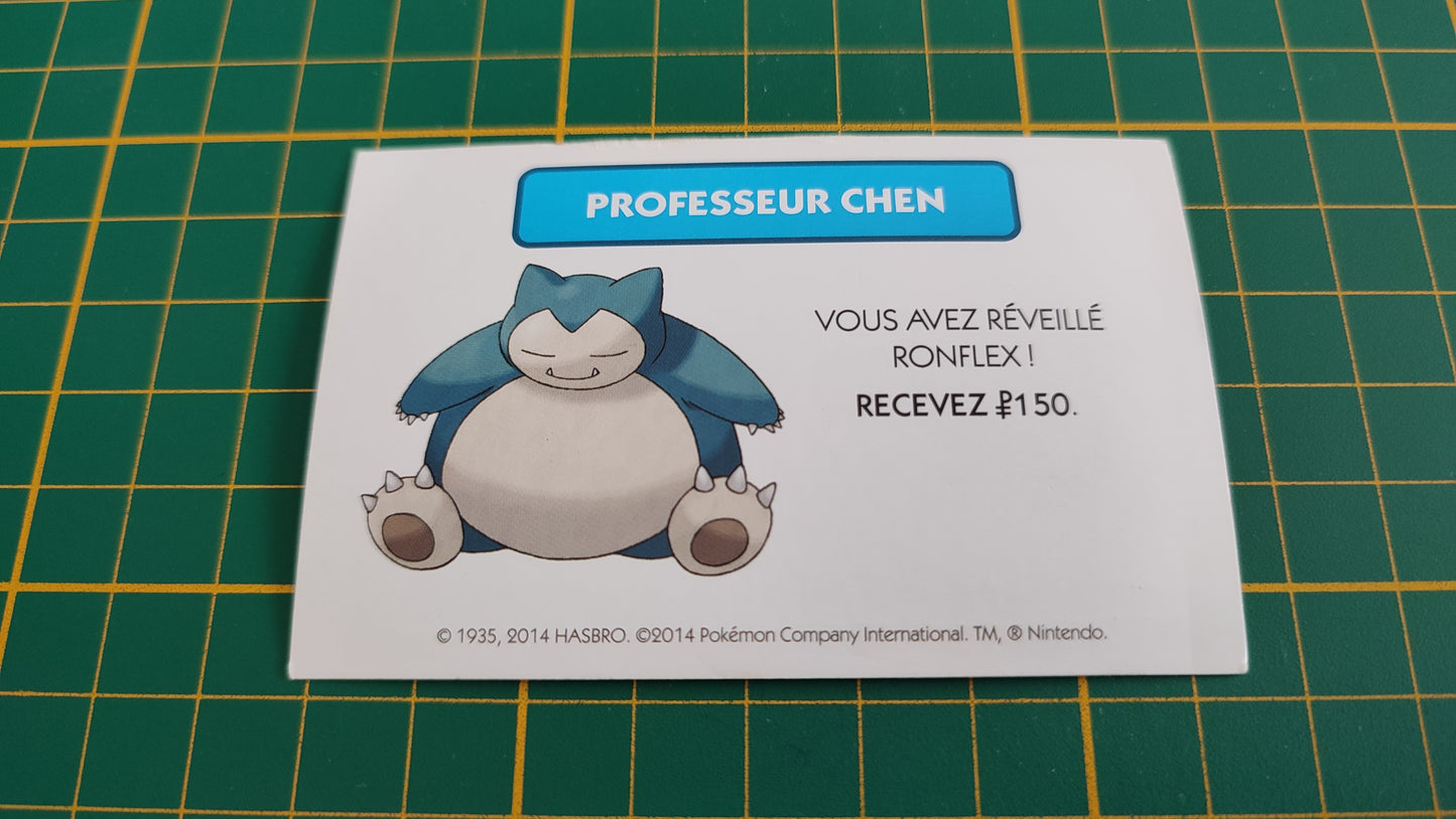 Professeur Chen Ronflex pièce détachée jeu de société Monopoly Pokémon édition de Kanto #C43