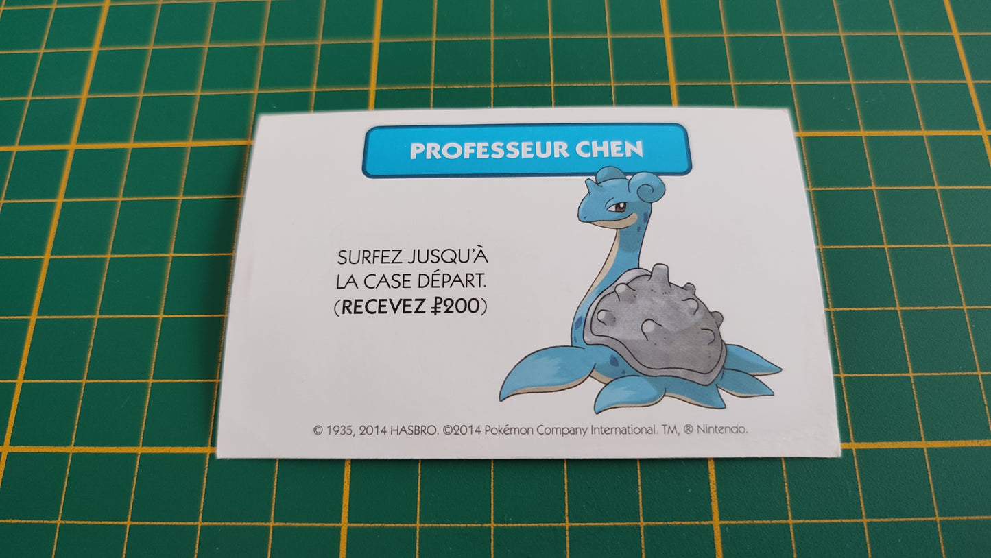 Professeur Chen Surfez pièce détachée jeu de société Monopoly Pokémon édition de Kanto #C43