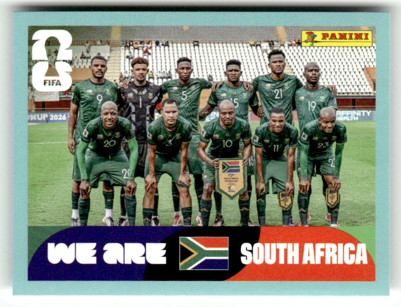 RSA 13 photo de l'équipe - Sticker autocollant Panini Coupe du Monde FIFA 2026 Afrique du Sud - Pièce détachée