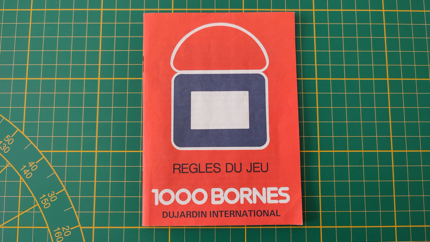 Règles du jeu V2 pièce détachée jeu de société 1000 mille bornes Dujardin #B96