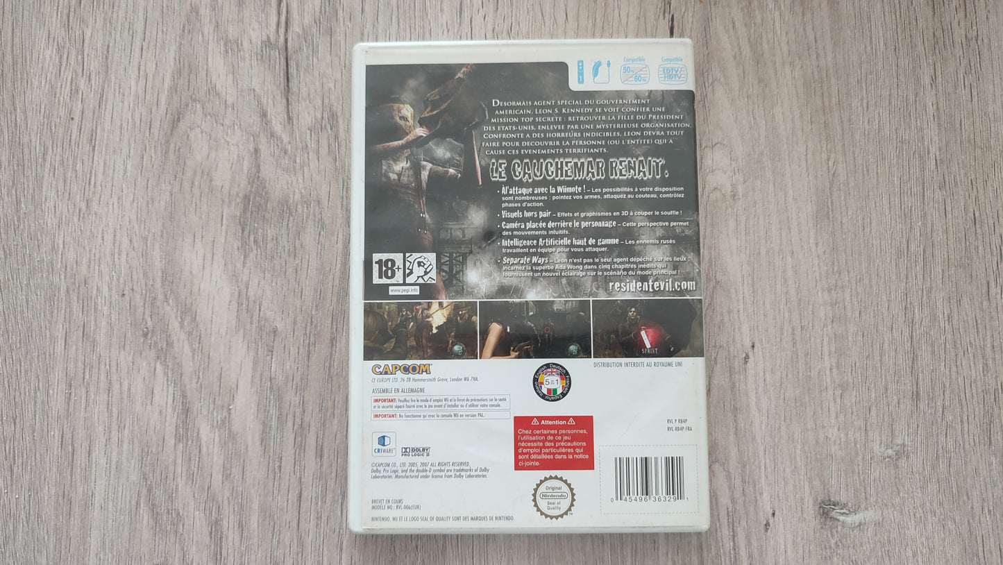 Résident Evil Wii édition jeu vidéo console de jeux Nintendo Wii #SP