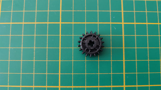 Roue 18 dents noir pièce détachée Clementoni mon atelier de mécanique 52498 Exploration antarctique #E21