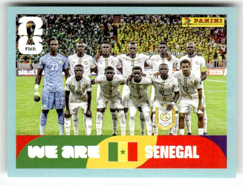 SEN 13 Equipe du Sénégal - Sticker autocollant Panini Coupe du Monde FIFA 2026 Sénégal - Pièce détachée (Copie)