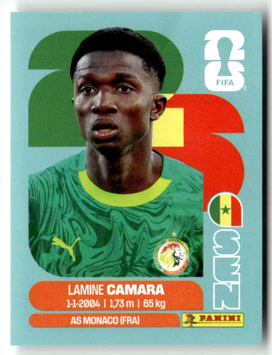 SEN 14 Lamine Camara - Sticker autocollant Panini Coupe du Monde FIFA 2026 Sénégal - Pièce détachée