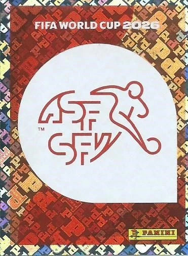 SUI 1 Logo de l'éqiuipe - Sticker autocollant Panini Coupe du Monde FIFA 2026 Suisse - Pièce détachée