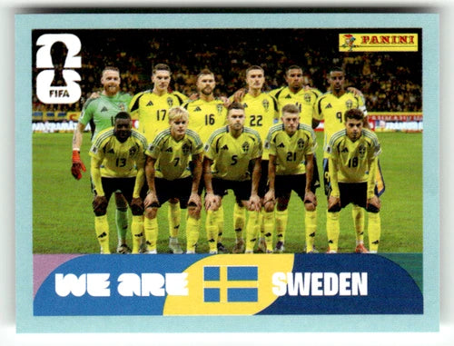 SWE 13 Photo de l'équipe - Sticker autocollant Panini Coupe du Monde FIFA 2026 Suède - Pièce détachée