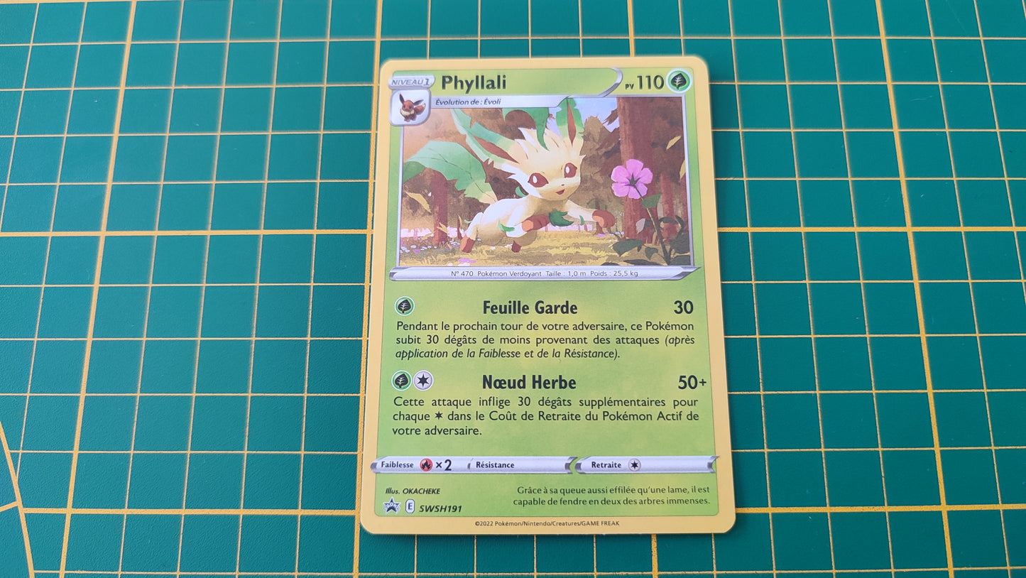 SWSH191 Carte Pokémon Phyllali holographique Epée et Bouclier promo #B10