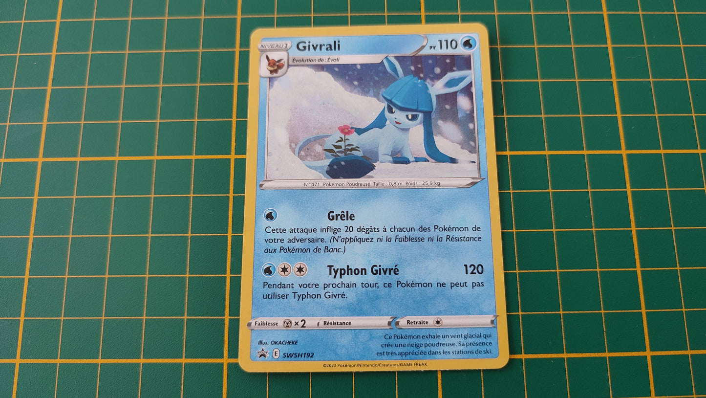 SWSH192 Carte Pokémon Givrali holographique Epée et Bouclier promo #B10