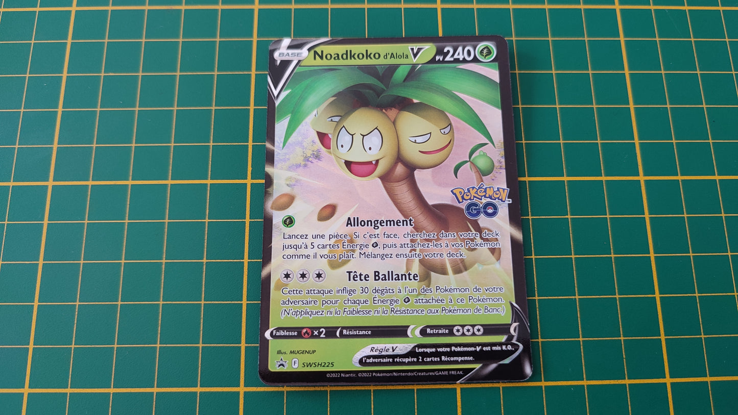 SWSH225 Carte Pokémon Noadkoko d'Alola V Epée et Bouclier promo #B10