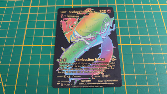 Scolocendre Vmax carte illustration Pokémon cosplay couleur noir française #C18-2