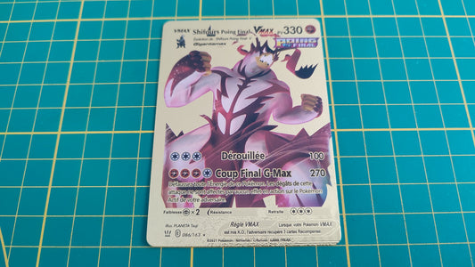 Shifours Poing Final Vmax carte illustration Pokémon cosplay couleur or française #C17-2