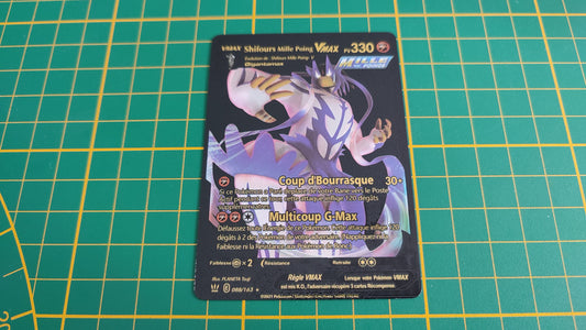 Shifours mille poing Vmax carte illustration Pokémon cosplay couleur noir française #C18