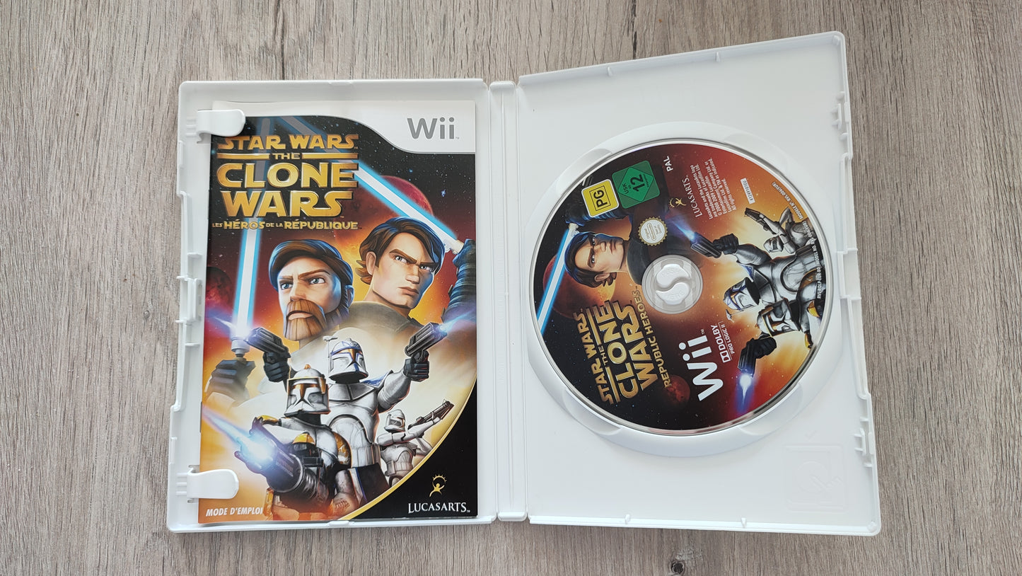 Star Wars The Clone Wars les héros de la république jeu vidéo console de jeux Nintendo Wii #SP