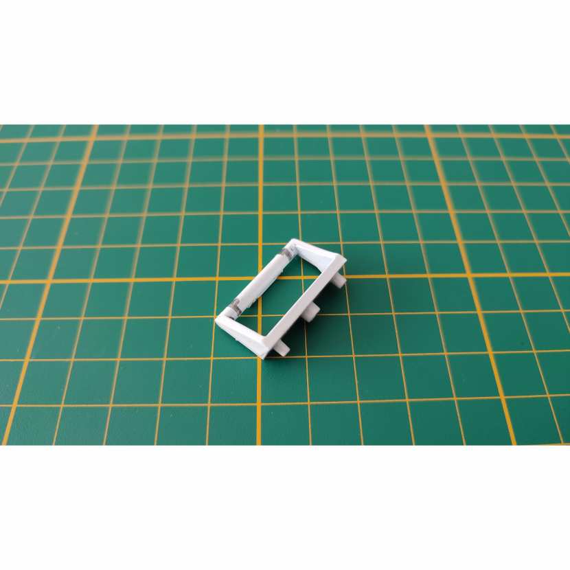 Support de charnière de portière gauche 83F n°83 pièce détachée Porsche 911 Carrera RS 2.7 1/8 1/8ème Altaya