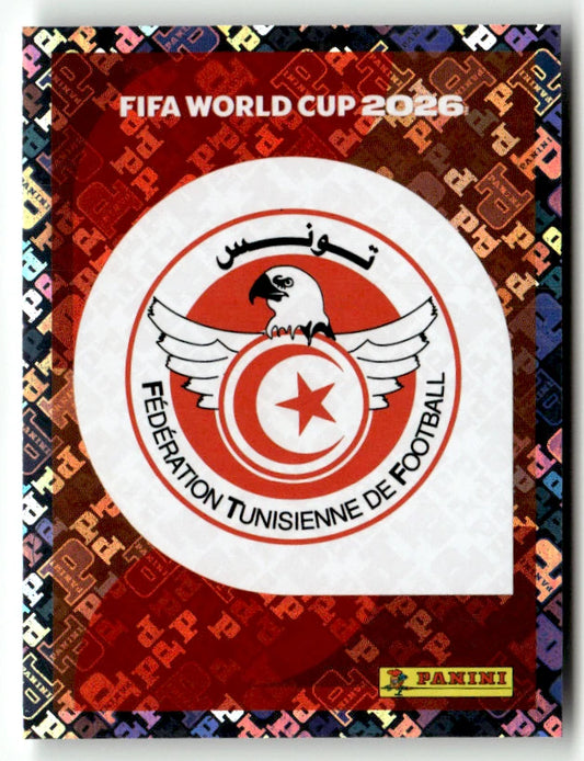 TUN 1 blason logo - Sticker autocollant Panini Coupe du Monde FIFA 2026 Tunisie - Pièce détachée