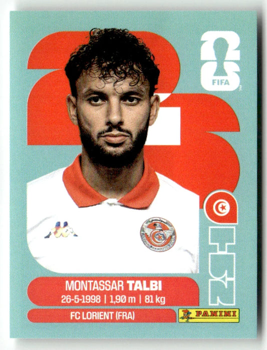 TUN 5 Montassar Talbi - Sticker autocollant Panini Coupe du Monde FIFA 2026 Tunisie - Pièce détachée