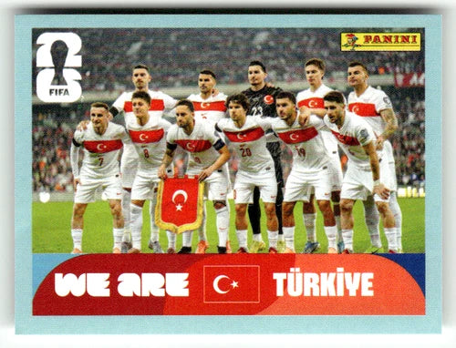 TUR 13 Team equipe - Sticker autocollant Panini Coupe du Monde FIFA 2026 Turquie - Pièce détachée