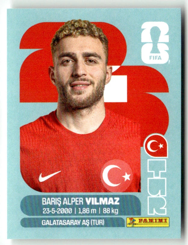 TUR 18 Baris Alper Yilmaz - Sticker autocollant Panini Coupe du Monde FIFA 2026 Turquie - Pièce détachée