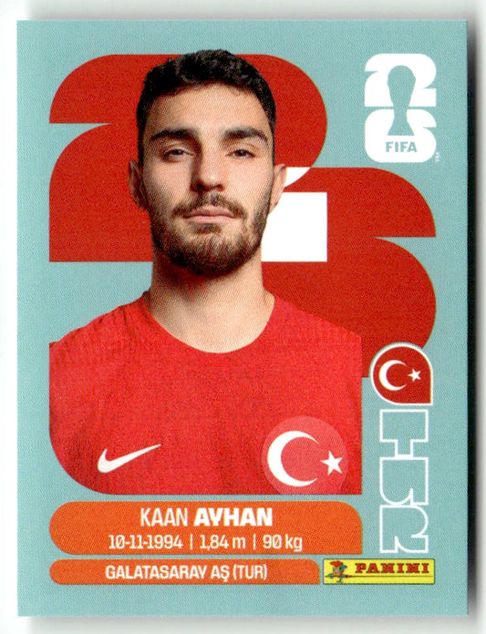 TUR 9 Kaan Ayhan - Sticker autocollant Panini Coupe du Monde FIFA 2026 Turquie - Pièce détachée