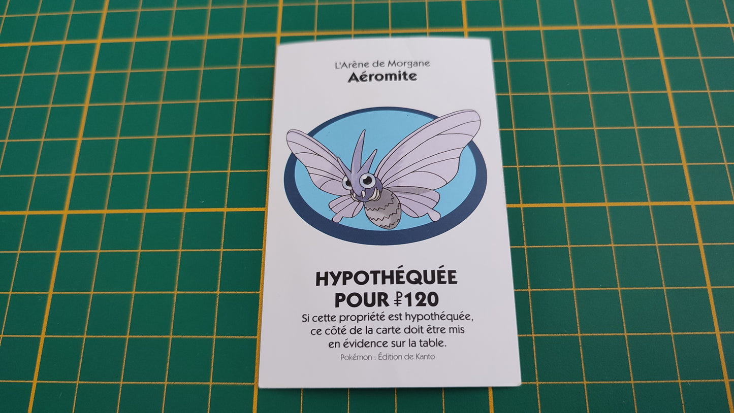 Titre de propriété Aéromite pièce détachée jeu de société Monopoly Pokémon édition de Kanto #C43