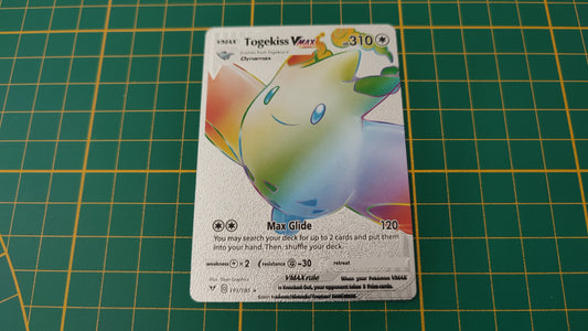 Togekiss Vmax carte illustration Pokémon cosplay couleur argent anglaise #SP