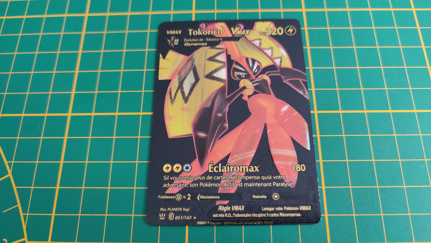 Tokorico Vmax carte illustration Pokémon cosplay couleur noir française #C18