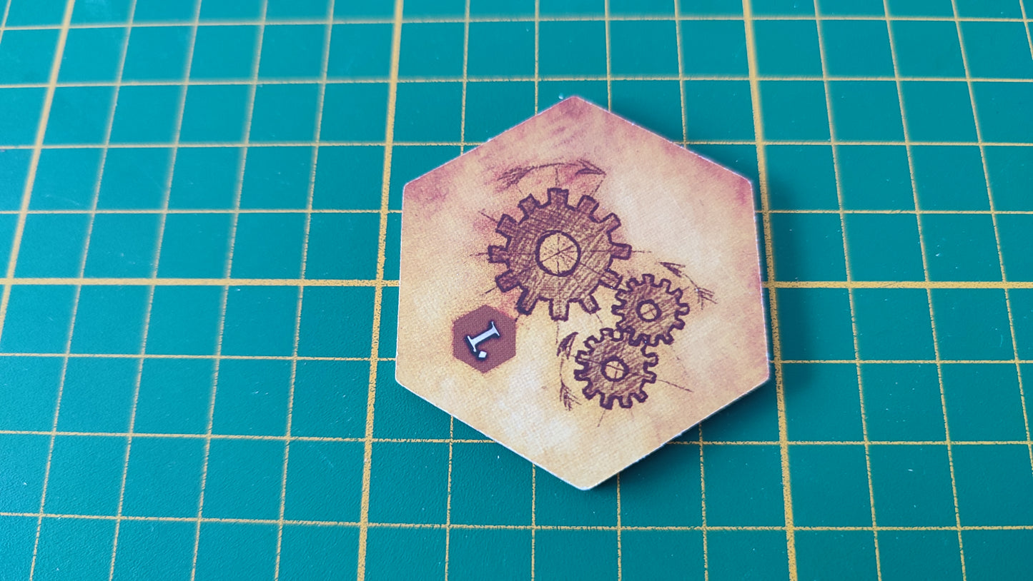 Tuile amélioration n°7 Praga Caput Regni vladimir suchy Delicious Games pièce détachée jeu de société #E34