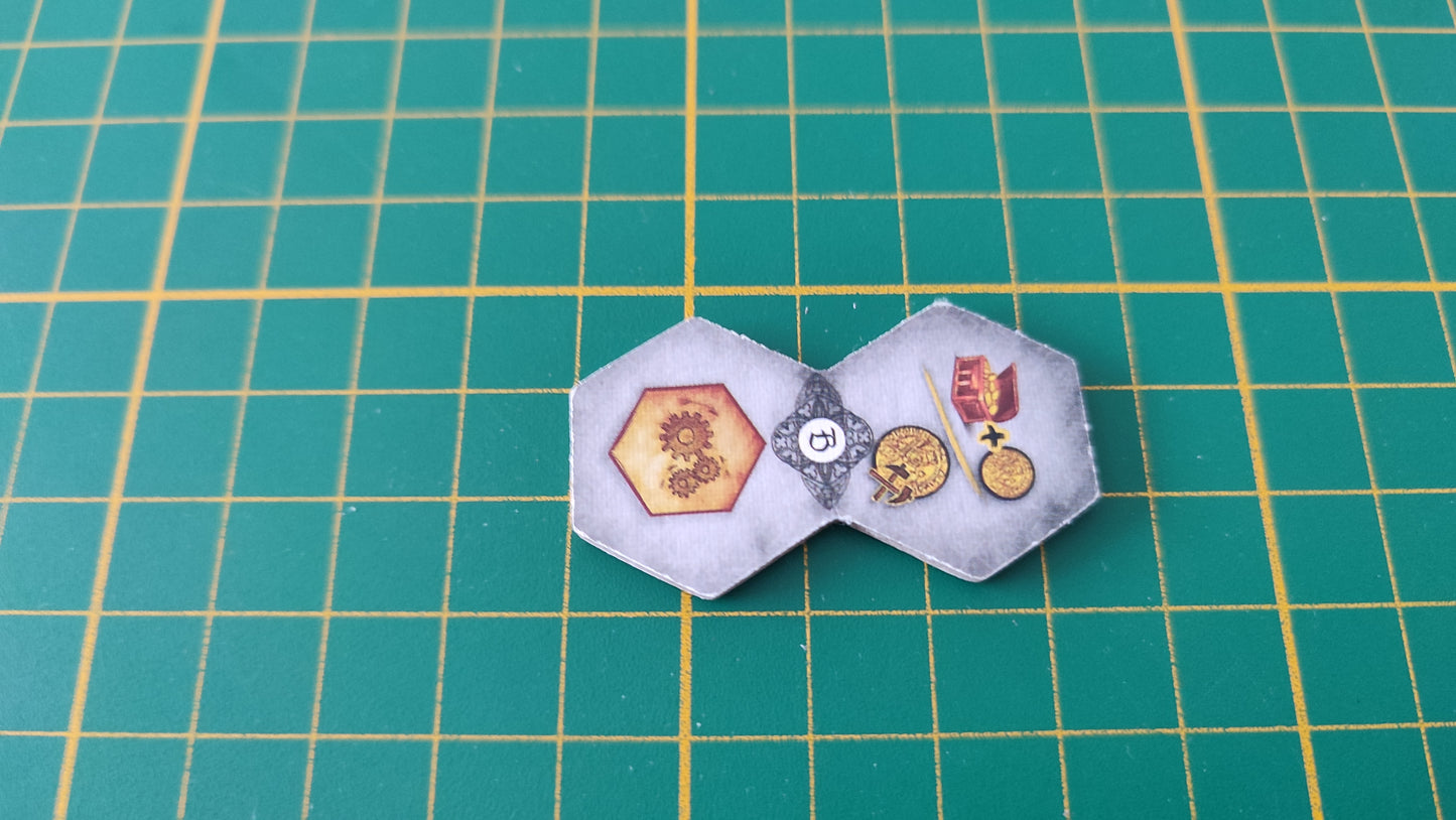 Tuile action n°3 Praga Caput Regni vladimir suchy Delicious Games pièce détachée jeu de société #E34