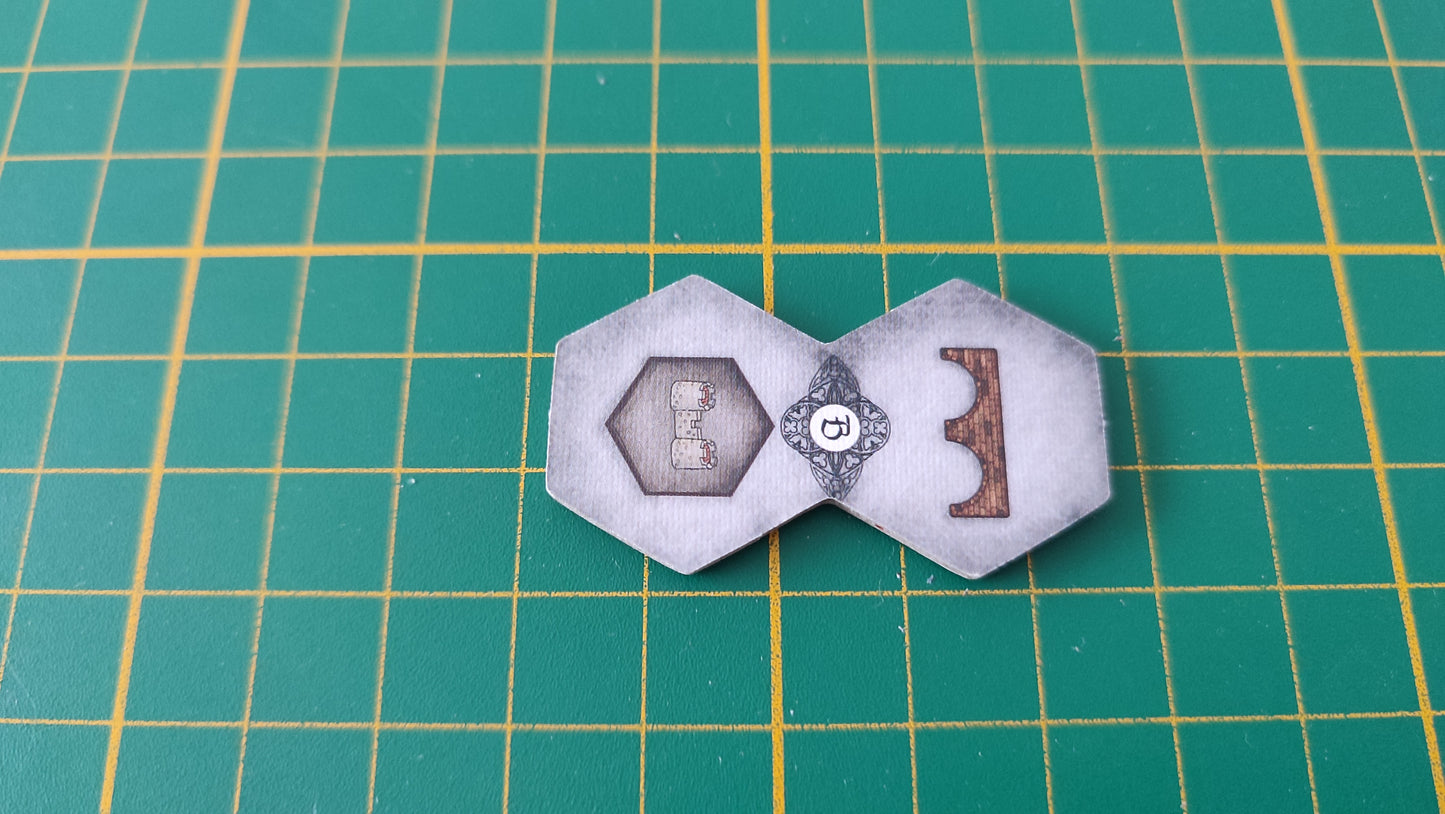 Tuile action n°4 Praga Caput Regni vladimir suchy Delicious Games pièce détachée jeu de société #E34