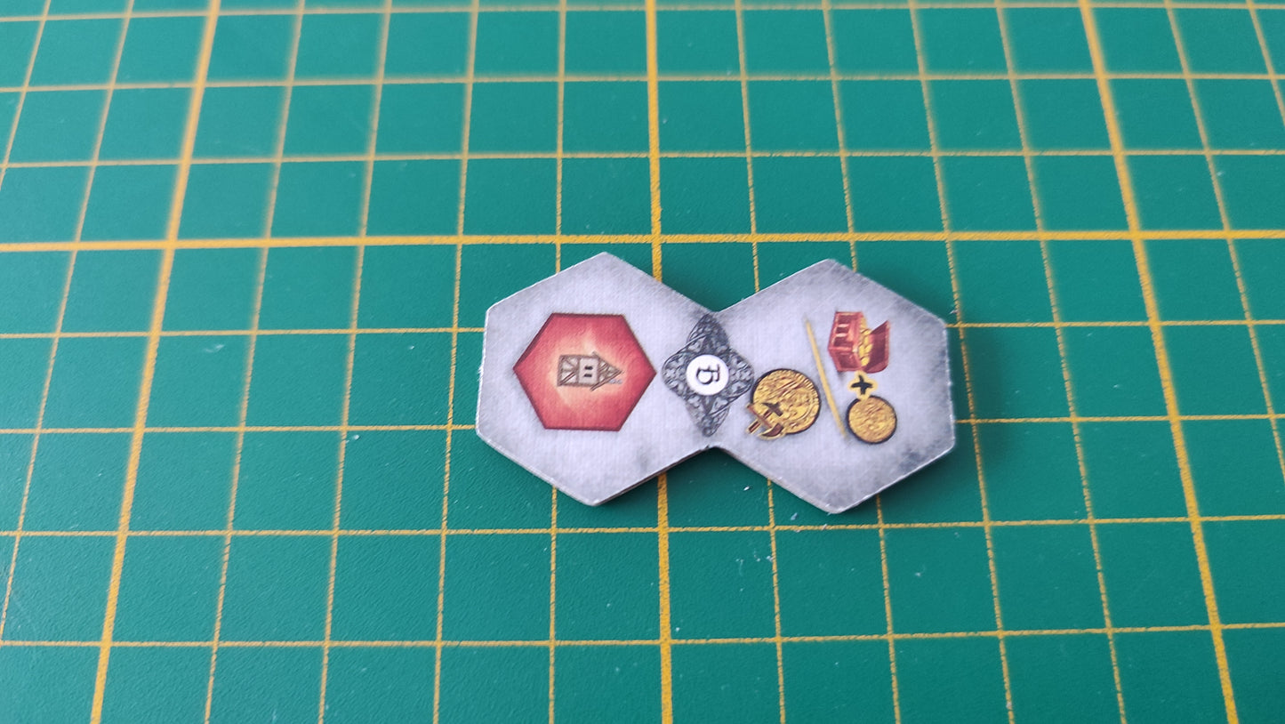 Tuile action n°5 Praga Caput Regni vladimir suchy Delicious Games pièce détachée jeu de société #E34