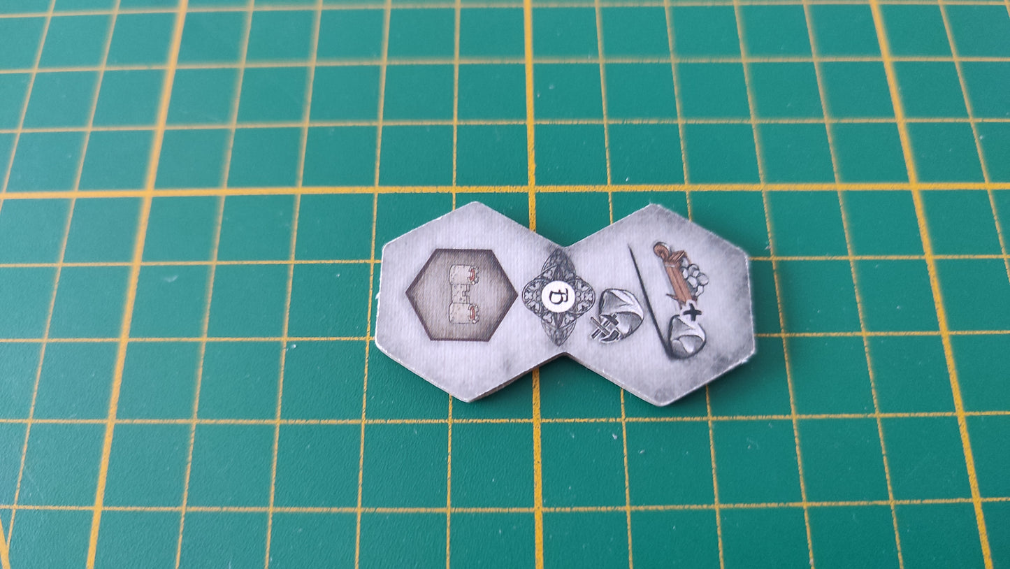 Tuile action n°6 Praga Caput Regni vladimir suchy Delicious Games pièce détachée jeu de société #E34