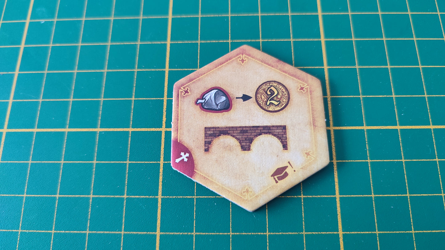 Tuile amélioration n°11 Praga Caput Regni vladimir suchy Delicious Games pièce détachée jeu de société #E34