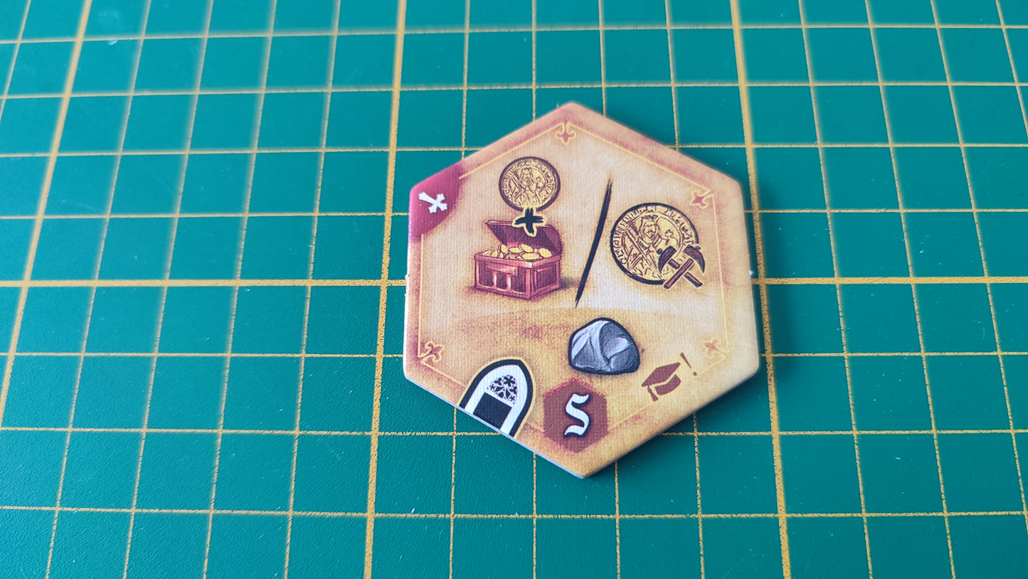 Tuile amélioration n°12 Praga Caput Regni vladimir suchy Delicious Games pièce détachée jeu de société #E34